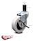 Service Caster 3 Inch Thermoplastic Rubber Wheel 1-1/2 Inch Expanding Stem Caster with Brake SCC-EX05S310-TPRS-SLB-112 - alternate 1